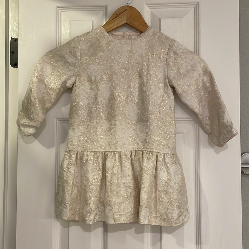 Chloe toddler sparkly gold dress size 3